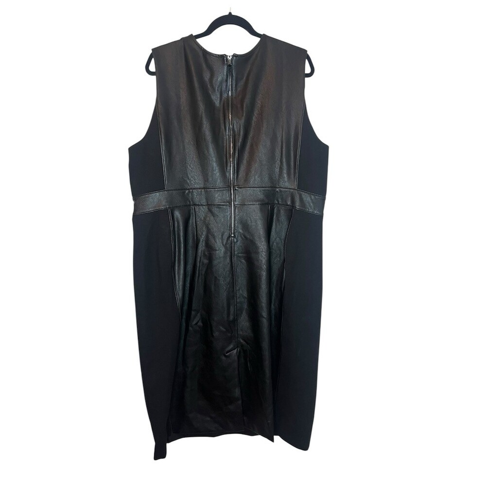 SPANX Dress‎ Womens Size 1X/1T Black Sleeveless Sheath Bodycon Knee Length - Picture 8 of 9